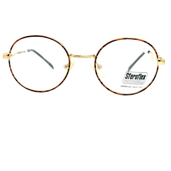 Vintage‎ Sferoflex S368 Copper Brown Gold Oval Glasses Frame H14343